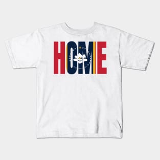 Mississippi Home - State Flag Kids T-Shirt